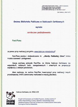 PODZIKOWANIA